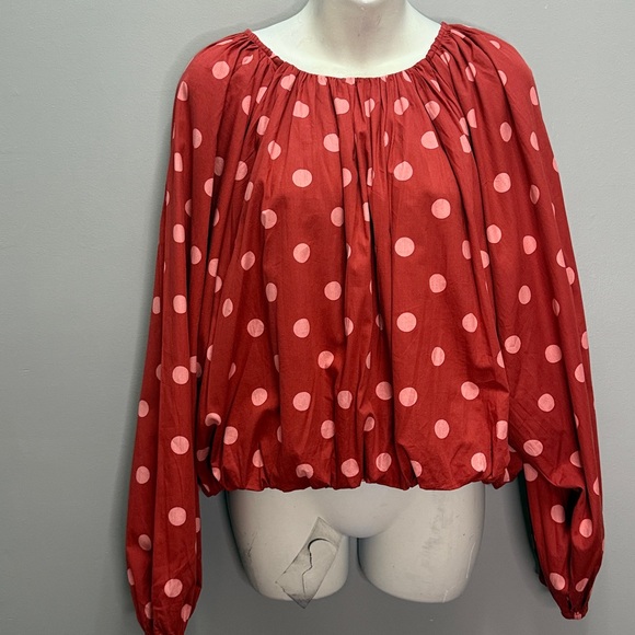 NWT Anthropologie Maeve Poplin Bubble Blouse XL - Picture 4 of 6